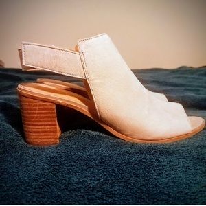 Taupe Block Heel Sandals